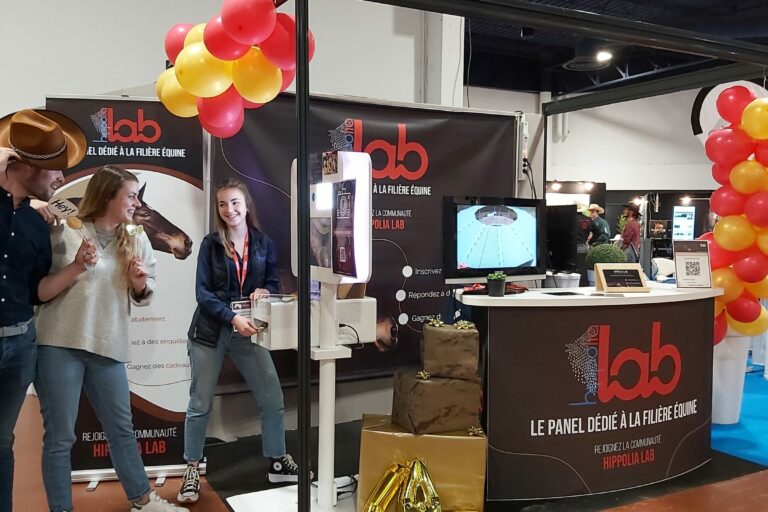 stand hippolia lab panel borne photos salon du cheval angers